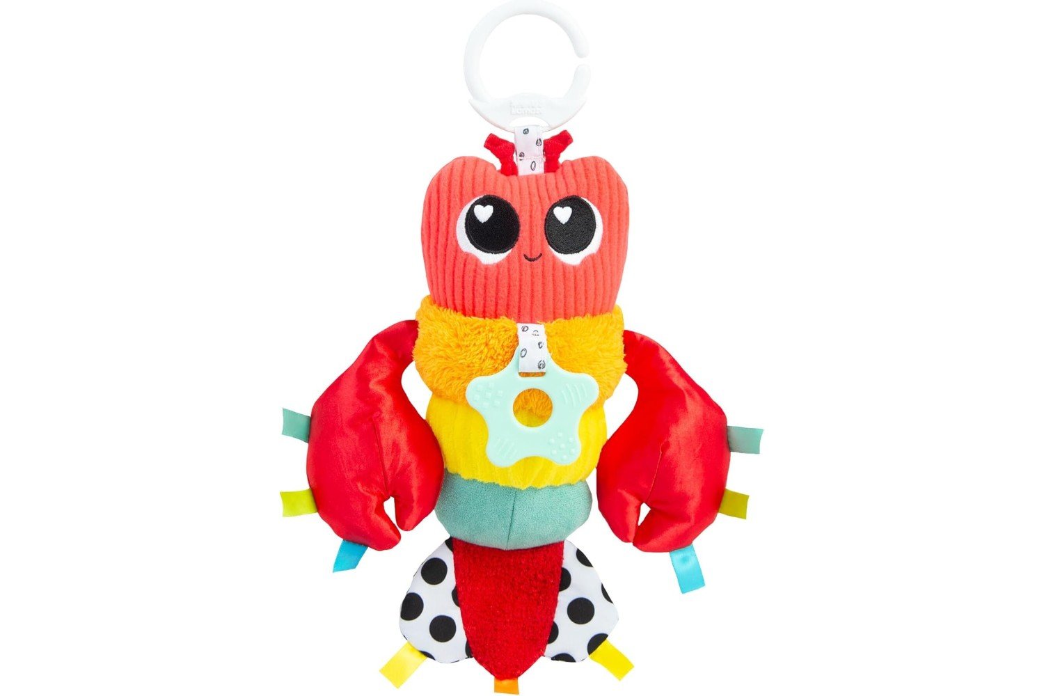 Liam The Lobster Clip-On Stroller and Car Seat Toy